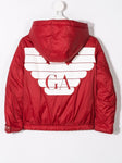 EMPORIO ARMANI KIDS hooded eagle logo jacket